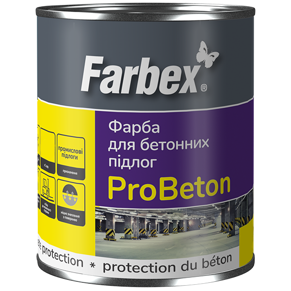 Фарба для бетонних підлог FARBEX ProBeton, біла, 2,8 кг